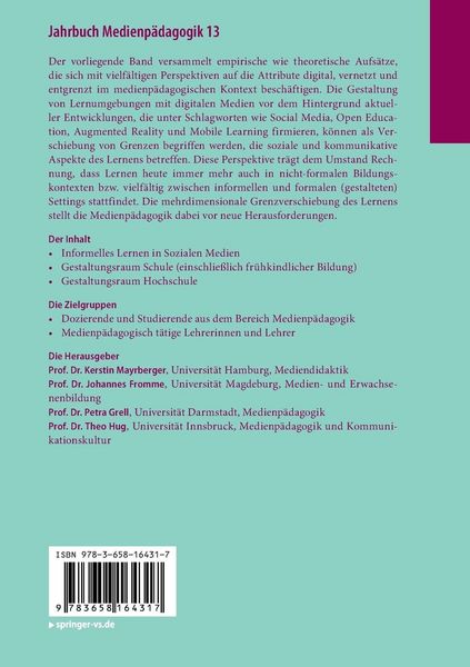 Produktbild: Jahrbuch Medienp&auml;dagogik 13