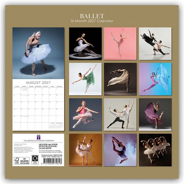 Produktbild: Ballet &ndash; Ballett 2027 &ndash; 16-Monatskalender