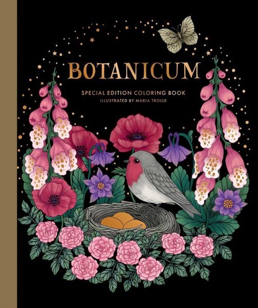 Botanicum Coloring Book, Gebundene Ausgabe von Maria Trolle, Gibbs Smith, 978-1-4236-5401-8