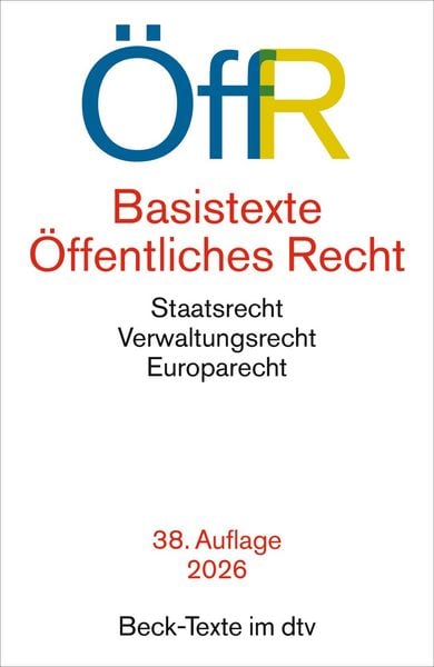 Produktbild: Basistexte &Ouml;ffentliches Recht