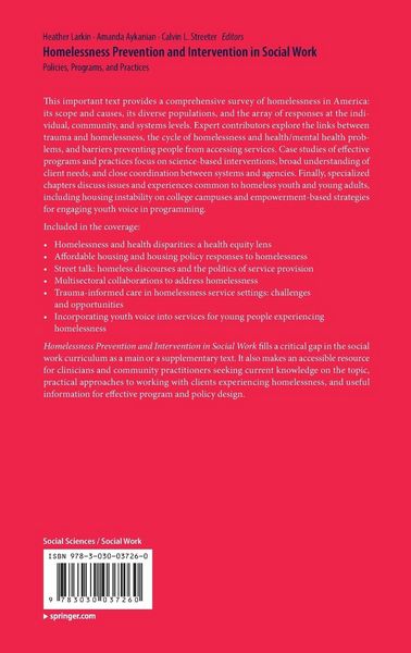 Produktbild: Homelessness Prevention and Intervention in Social Work