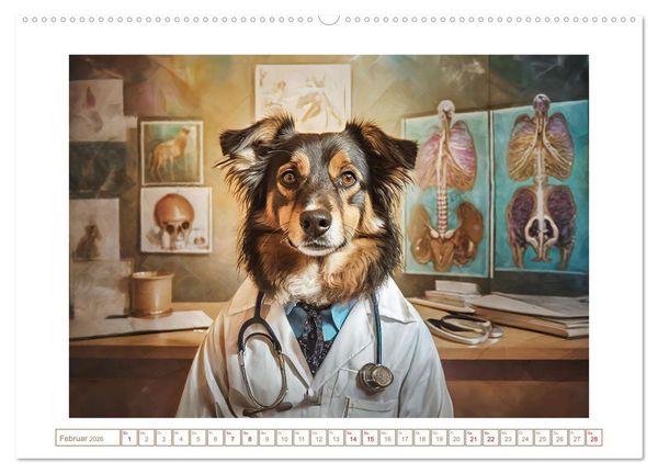 Produktbild: Wenn Hunde arbeiten (hochwertiger Premium Wandkalender 2026 DIN A2 quer), Kunstdruck in Hochglanz