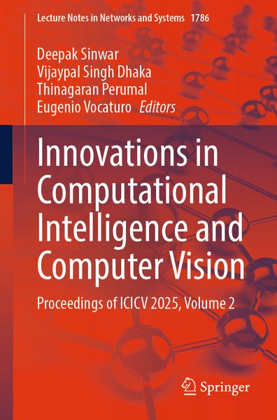 Produktbild: Innovations in Computational Intelligence and Computer Vision