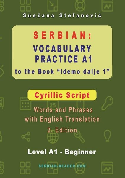 Produktbild: Serbian Vocabulary Practice A1 to the Book 'Idemo dalje 1' - Cyrillic Script
