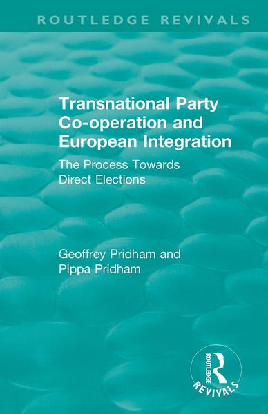 Produktbild: Transnational Party Co-operation and European Integration