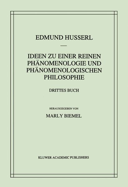 Produktbild: Ideen zu einer reinen Ph&auml;nomenologie und ph&auml;nomenologischen Philosophie