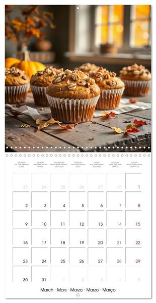 Produktbild: Culinary pumpkin creations - With pumpkin dishes through the year (Wall Calendar 2026 12 &times; 12 Inch) CALVENDO 12 Month Wall Calendar