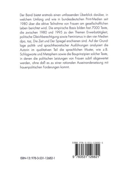 Produktbild: Macht, Medien und Geschlecht