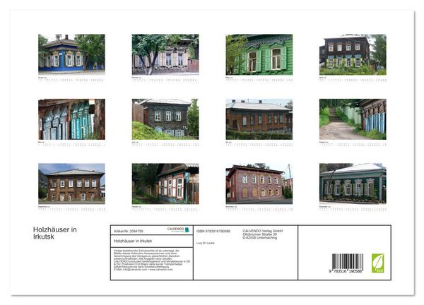 Produktbild: Holzh&auml;user in Irkutsk (Wandkalender 2026 DIN A3 quer), CALVENDO Monatskalender