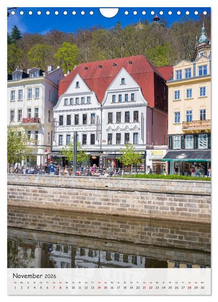 Produktbild: Karlsbad / Karlovy Vary - Heilbad im Westb&ouml;hmischen B&auml;derdreieck (Wandkalender 2026 DIN A4 hoch), CALVENDO Monatskalender
