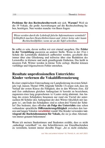Produktbild: Abc und andere Irrt&uuml;mer &uuml;ber Orthographie, Rechtschreiben, LRS/Legasthenie