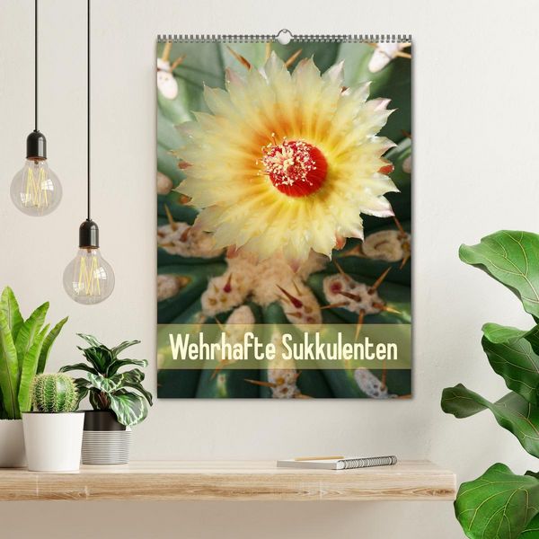 Produktbild: Wehrhafte Sukkulenten (Wandkalender 2026 DIN A2 hoch), CALVENDO Monatskalender
