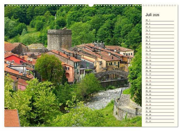 Produktbild: Ligurien - Berge und Meer (Wandkalender 2026 DIN A2 quer), CALVENDO Monatskalender