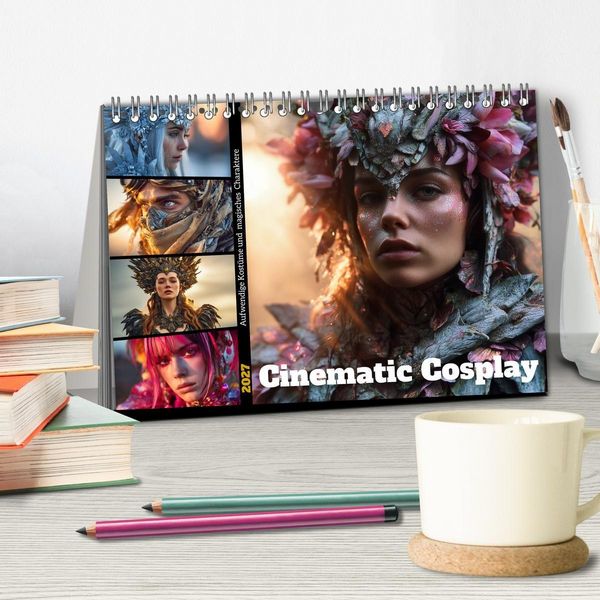 Produktbild: Cinematic Cosplay (Tischkalender 2027 DIN A5 quer), CALVENDO Monatskalender