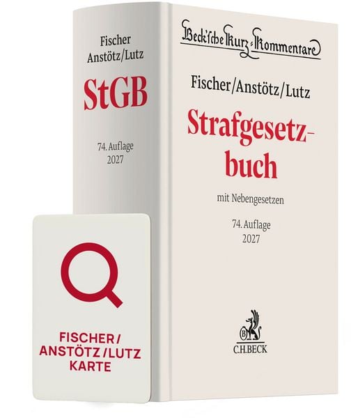 Produktbild: Fischer/Anst&ouml;tz/Lutz StGB Chat-Book 2027