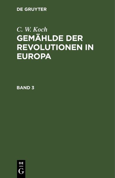 Produktbild: Gem&auml;hlde der Revolutionen in Europa. Band 3