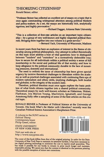 Produktbild: Theorizing Citizenship