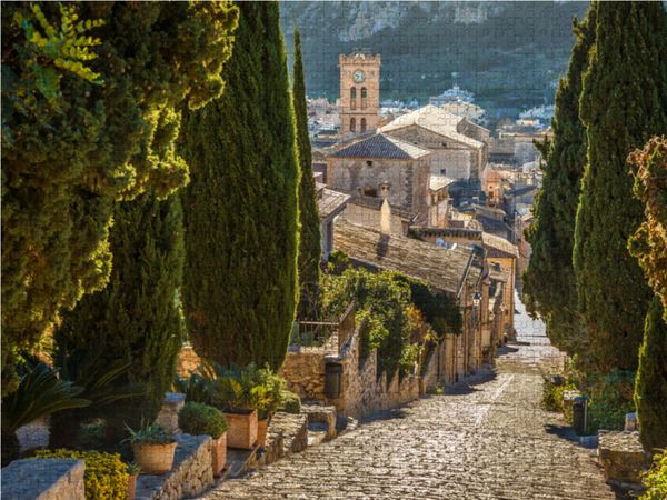 Produktbild: CALVENDO Puzzle Kreuzweg zum Kalvarienberg in Pollenca auf Mallorca 1000 Teile Lege-Gr&ouml;&szlig;e 64 x 48 cm Foto-Puzzle Bild von Christian M&uuml;ringer