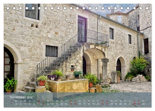 Produktbild: Dalmatien - Stille Orte (Tischkalender 2026 DIN A5 quer), CALVENDO Monatskalender