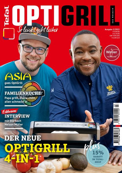 OptiGrill Magazin: So leicht geht lecker. Der neue OptiGrill 4-in-1. Mit Starkoch Nelson Müller und Benni Hetterich 'Der OptiGriller'; Taschenbuch von