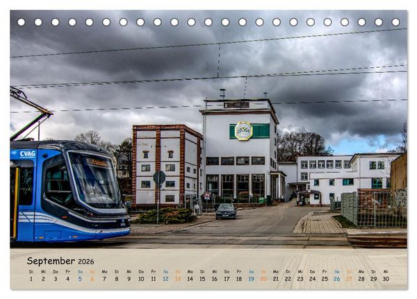 Produktbild: Nahverkehr in Chemnitz (Tischkalender 2026 DIN A5 quer), CALVENDO Monatskalender
