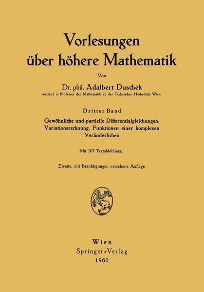 Produktbild: Vorlesungen &uuml;ber h&ouml;here Mathematik