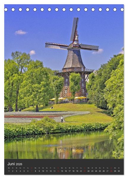 Produktbild: Highlights in Bremen (Tischkalender 2026 DIN A5 hoch), CALVENDO Monatskalender