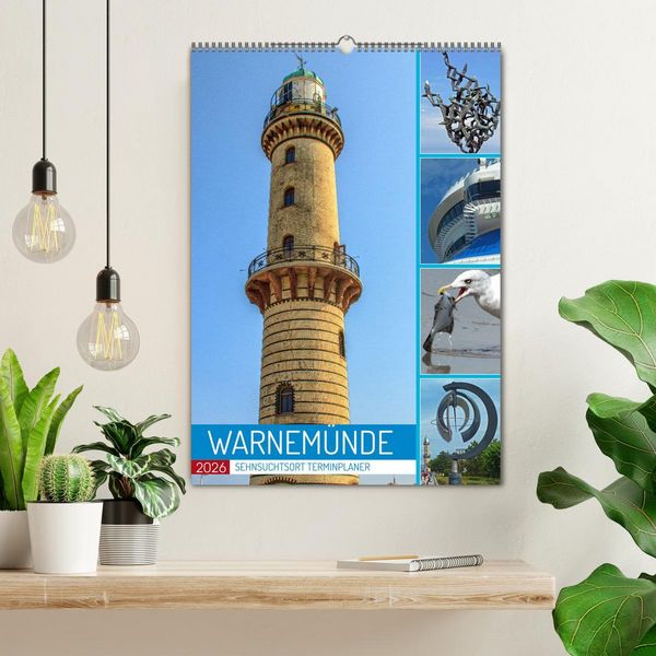 Produktbild: Sehnsuchtsort Warnem&uuml;nde (Wandkalender 2026 DIN A2 hoch), CALVENDO Monatskalender