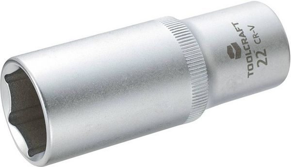 Produktbild: TOOLCRAFT 816186 Au&szlig;en-Sechskant Steckschl&uuml;sseleinsatz 22mm 1/2\" (12.5 mm)