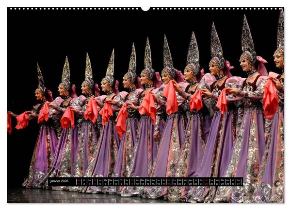Produktbild: Danses de l'&acirc;me russe (Calendrier mural 2026 DIN A2 vertical) calendrier de bureau