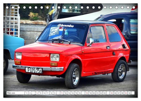 Produktbild: FIAT - Italienische Oldtimer in Kuba (Tischkalender 2025 DIN A5 quer), CALVENDO Monatskalender