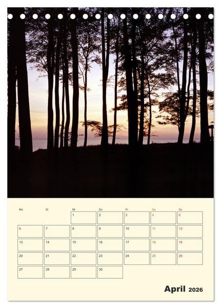 Produktbild: Usedom (Tischkalender 2026 DIN A5 hoch), CALVENDO Monatskalender