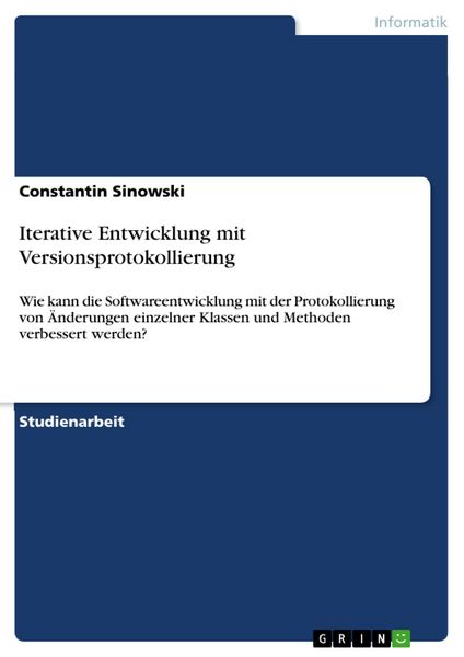 Produktbild: Iterative Entwicklung mit Versionsprotokollierung