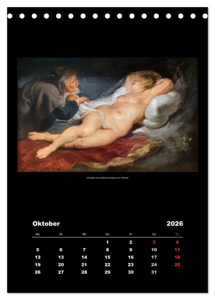 Produktbild: Peter Paul Rubens - Rubens (Tischkalender 2026 DIN A5 hoch), CALVENDO Monatskalender