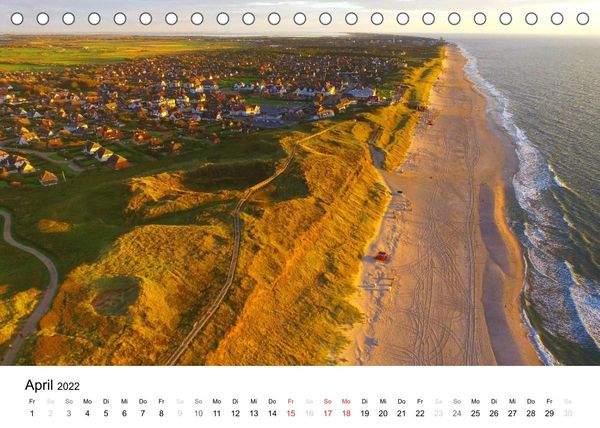 Produktbild: Sylt Impressionen aus der Luft (Tischkalender 2022 DIN A5 quer)