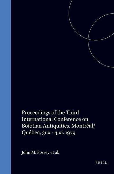 Produktbild: Proceedings of the Third International Conference on Boiotian Antiquities.