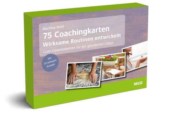 Produktbild: 75 Coachingkarten Wirksame Routinen entwickeln