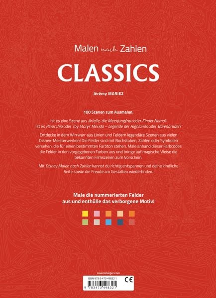 Produktbild: Disney - Malen nach Zahlen: Classics