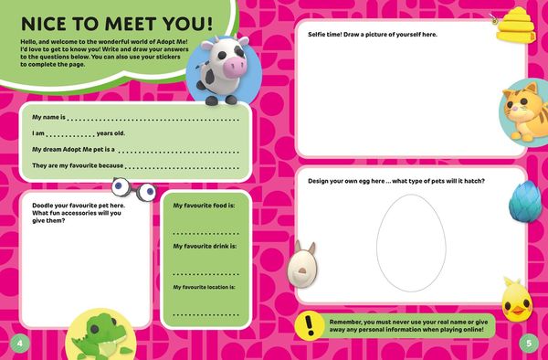 Produktbild: Adopt Me! Cute Creations Sticker Book