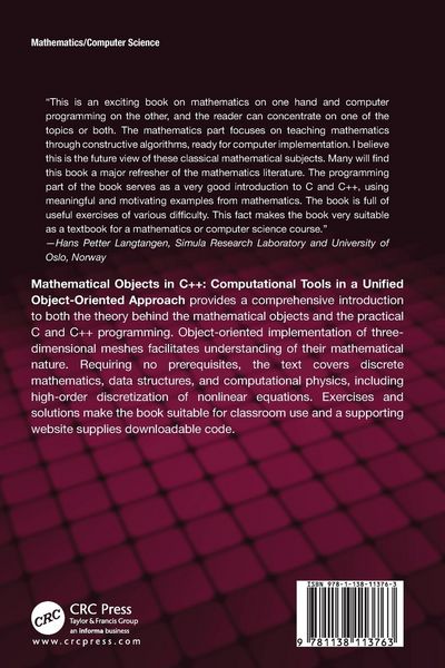 Produktbild: Mathematical Objects in C++