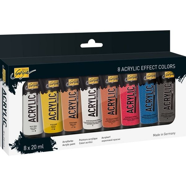 Produktbild: KREUL SOLO GOYA Acrylic 20 ml 8er Set Effect Colors