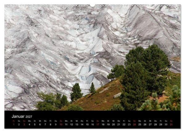 Produktbild: Faszinierende Gletscherwelt - entlang des Gro&szlig;en Aletsch (Wandkalender 2027 DIN A2 quer), CALVENDO Monatskalender