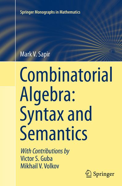 Produktbild: Combinatorial Algebra: Syntax and Semantics