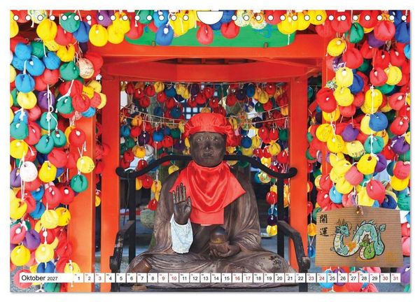 Produktbild: Japan Gl&uuml;cksbringer (Wandkalender 2027 DIN A4 quer), CALVENDO Monatskalender