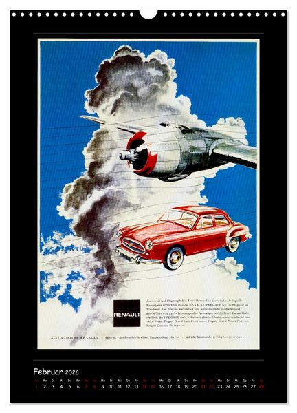Produktbild: Historische Automobilplakate (Wandkalender 2026 DIN A3 hoch), CALVENDO Monatskalender