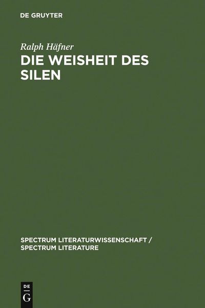 Produktbild: Die Weisheit des Silen
