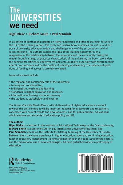 Produktbild: The Universities We Need