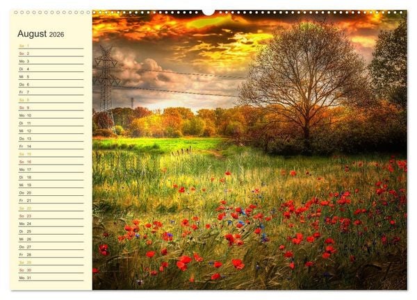 Produktbild: Friesland, verzauberte Landschaft an der Nordsee (hochwertiger Premium Wandkalender 2026 DIN A2 quer), Kunstdruck in Hochglanz
