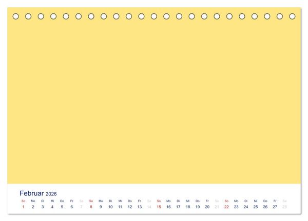 Produktbild: Farbiger Bastelkalender (Tischkalender 2026 DIN A5 quer), CALVENDO Monatskalender