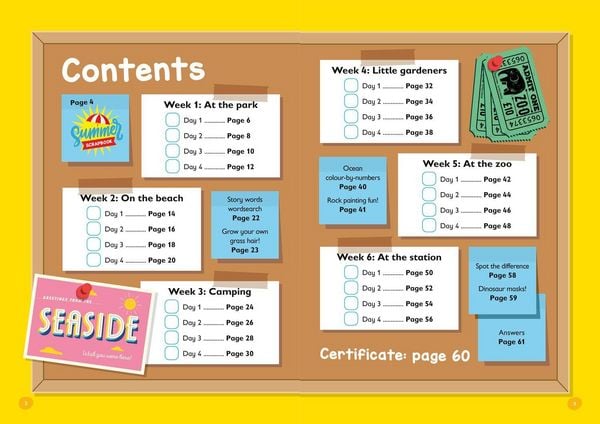 Produktbild: Reception to Year 1 Summer Activity Book with stickers